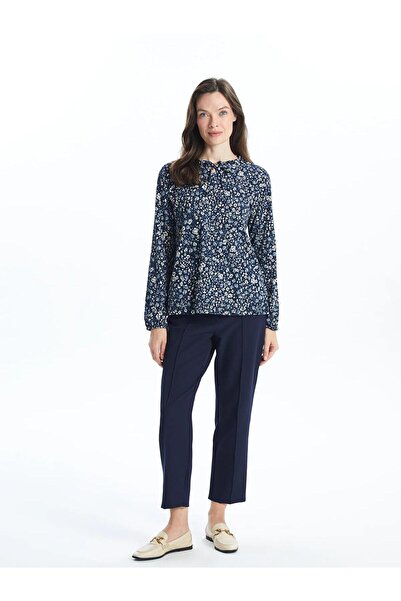 LC Waikiki Lcw Grace Tie Collar Patterned Women's Blouse (W5)