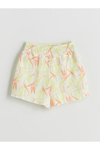 LC Waikiki New Season Girls' Shorts with Elastic Waist - S5L579Z4