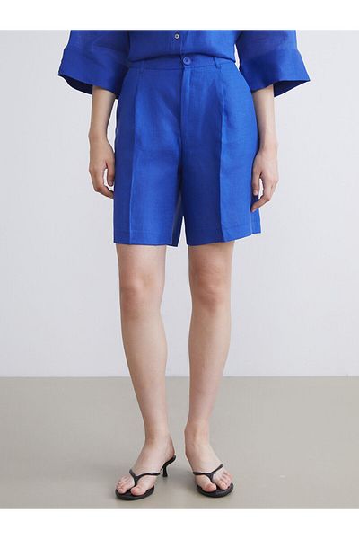 LC Waikiki Γυναικείο σορτς Loose Fit 100% λινό