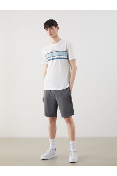 LC Waikiki New Season Standard Fit Printed Men's Sort - S5Ff17Z8