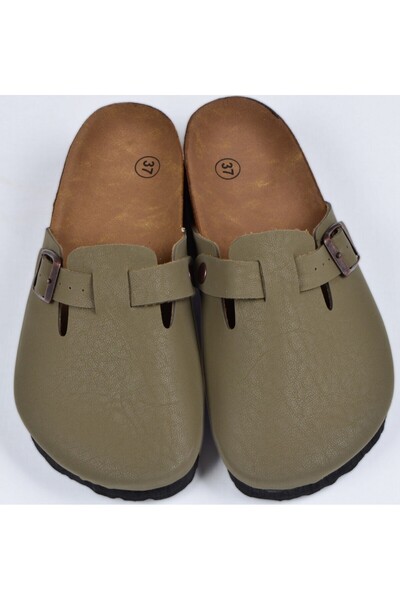 DAD WOLF Грибна підошва Хакі Дитячі унісекс Бостон Біркенс Повсякденні сабо 59463 Повсякденні капці