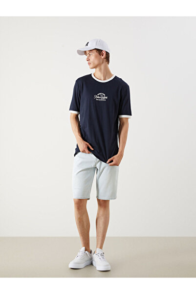 LC Waikiki Ανδρικό τζιν σορτς Indigo Super Skinny Fit