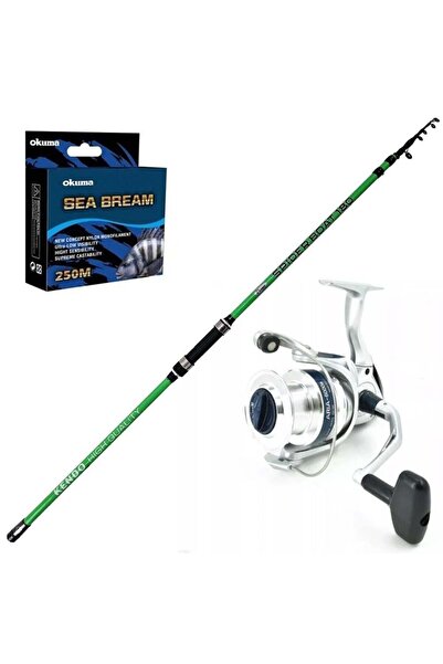 Okuma Aria 8000 - Kendo Spider Boat 210cm Teleskopik Olta Seti