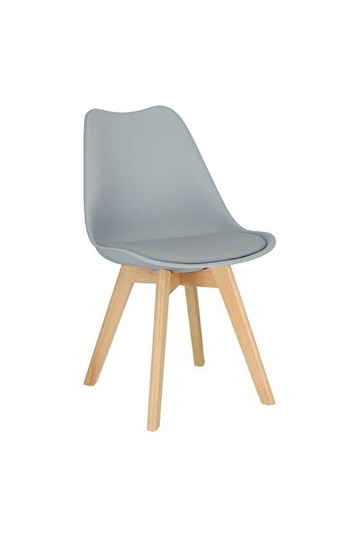 JollyMag Scaun bucatarie/living, sezut PU, gri, 48.5x54x82 cm, Oslo