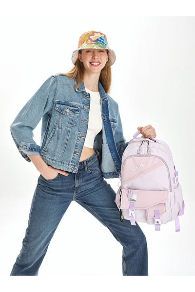 Pierre Cardin Rucsac de școală pentru copii violet 07PC303