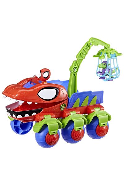 Hasbro Ο ΣΠΑΙΝΤΕΪ ΚΑΙ ΟΙ ΕΚΠΛΗΚΤΙΚΟΙ ΦΙΛΟΙ ΤΟΥ MARVEL DINO WEBS CRAWLER VEHICLE