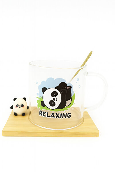 Two Two كوب زجاجي على شكل باندا