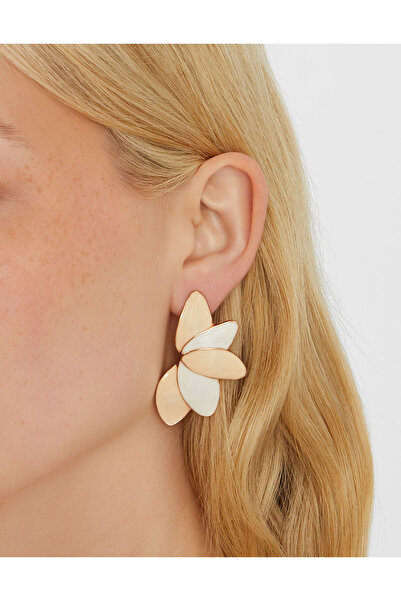 Accessorize ENAMEL PETAL SHORT DROP Tort