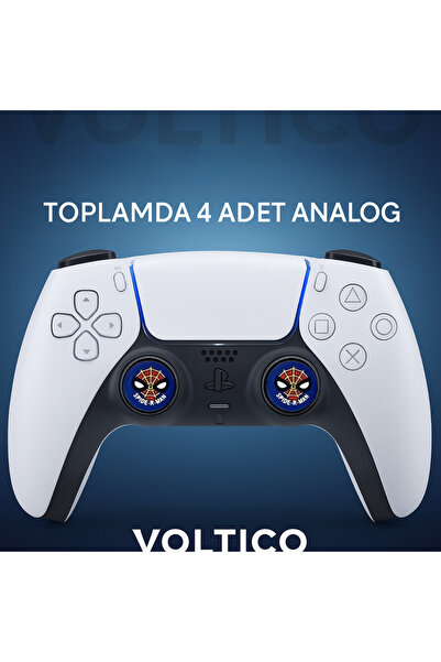 Voltico 4’lü Analog Başlık Seti Desenli Analog Koruyucu PS5/PS4/PS3/Xbox One-S-X/NS
