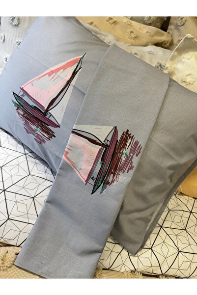 ŞENER HOME 100% Cotton Ranforce 2-Piece Hobby Pillow Case 50X70 cm