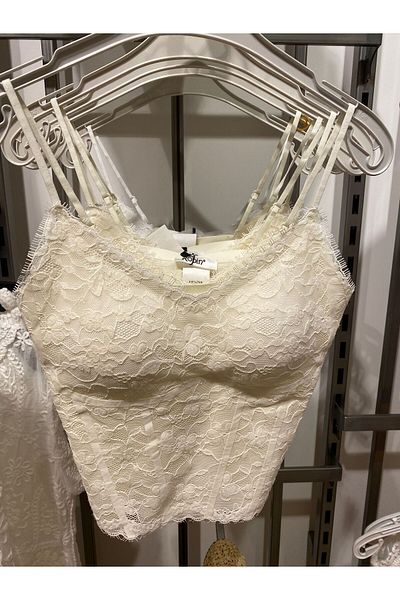 MODAGK Premium Quality Corset Blouse with Lace Detail
