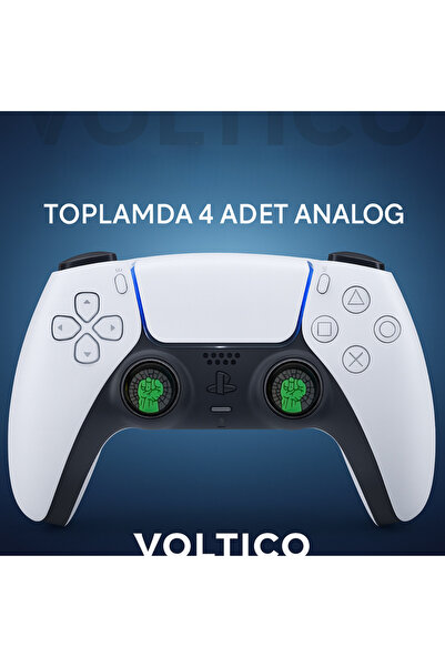 Voltico 4’lü Analog Başlık Seti Desenli Analog Koruyucu PS5/PS4/PS3/Xbox One-S-X/NS