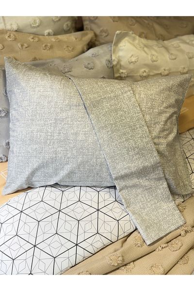 ŞENER HOME 100% Cotton Ranforce 2-Piece Hobby Pillow Case 50X70 cm