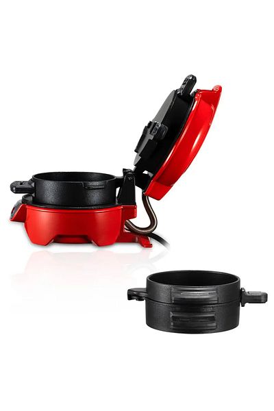Tradeo 3-in-1 Electric Breakfast Sandwich Maker, Hamburger Grill Machine, Non-Stick Cooking Plates.