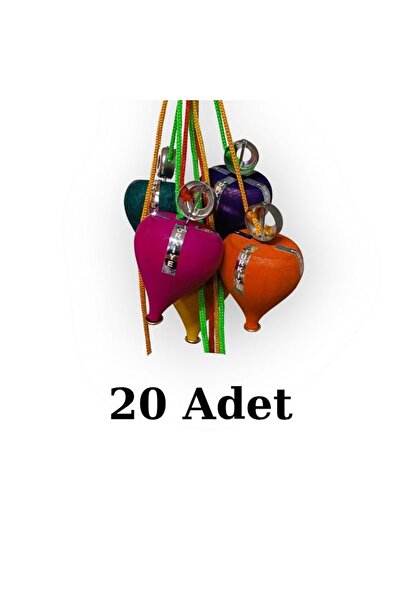 Nostaljik Lezzetler Renkli Ağaç Topaç (20 Adet)
