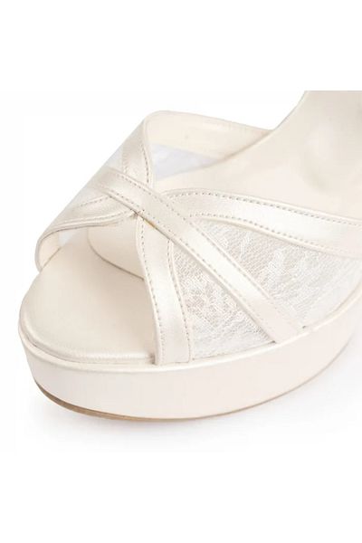 Jasel sandale /pantofi de mireasa cu platforma ortopedica de 12 cm
