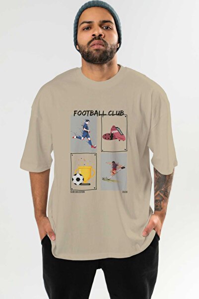 Ankhises Tricou oversize imprimat în față Football Club Bărbați Femei Tricou ...