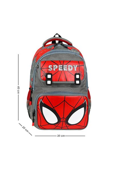 Baginn Geanta Speedy pentru școală primară Set 3 bucăți 40*30 cm Cutie de prânz Trusa de creion Ortopedic Spiderman