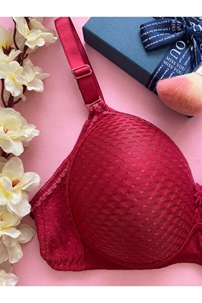 Ebru Silicone Jacquard Micro Underwire (Wireless) Gathering Bra Ebr1055