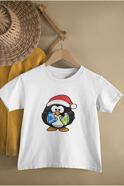 MAGORS تي شيرت قطني للأطفال برقبة دائرية مطبوع عليه CRPENGU