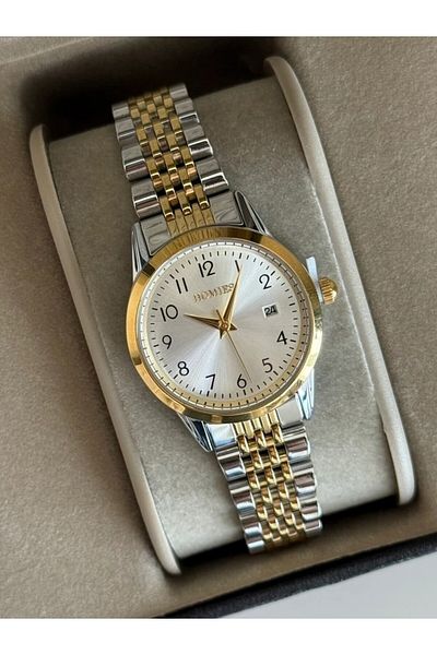 Homies Guaranteed Premium Women's Wristwatch Gold-Silver (White Dial) Rshms-235
