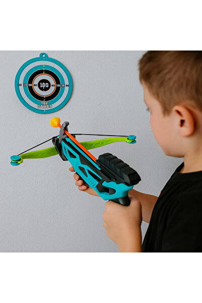 Duman Oyuncak Ok Yay Seti Arbalet | Vantuzlu Dartlı Yay ve Hedef Tahtası | 3+ Yaş
