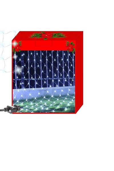JollyMag Curtain light installation, cool white, 8 lighting modes, indoor-outdoor, IP44, 160 LED,