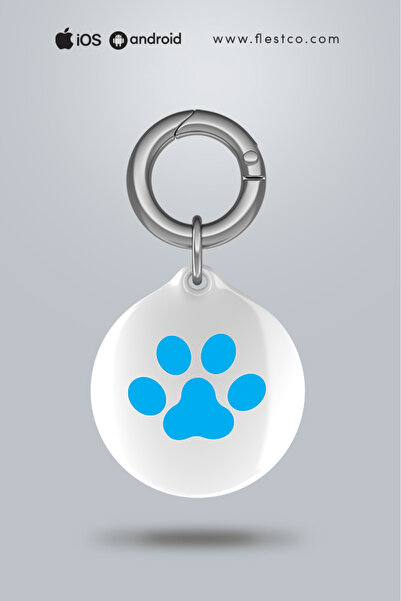 flestco Nfc Akıllı Künye – Yuvarlak Pati Desenli – Kedi & Köpek