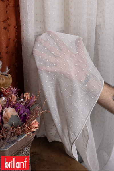 Brillant Keten Lily Bej 1/2.5 Normal Pileli Ütü İstemez Kırışmaz Yeni Sezon S...