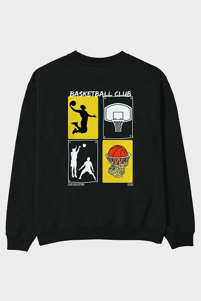 Ankhises Hanorac oversize cu imprimeu pe spate pentru club de baschet Bărbați Femei Unisex