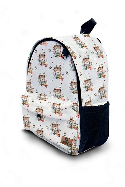 Kokopatik Floral Winter Bear Patterned Backpack