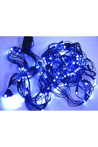 JollyMag Instalatie de Craciun, tip plasa cu lumina led albastra, 280 leduri