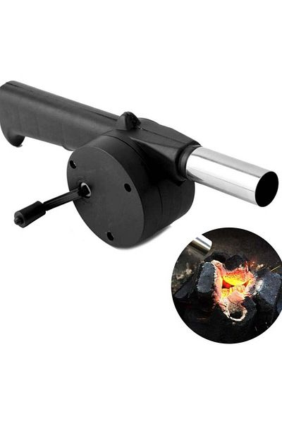 Generic BBQ Fan Air Blower Fast Fire Starter Portable Mini Manual Hand Crank