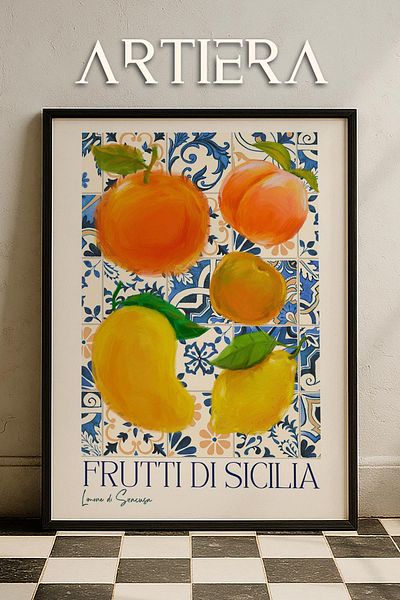 HİGUERA Fructe - Masa de bucatarie cu rama din lemn in stil italian mediteranean modern, decorare pentru bar cafenea bucatarie