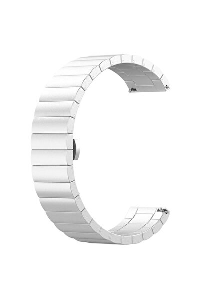 Flo Watch Strap for Samsung Galaxy Watch 4/5/Active 2, Huawei Watch GT 3 42mm/GT 3 Pro 43mm, G45, Steel,