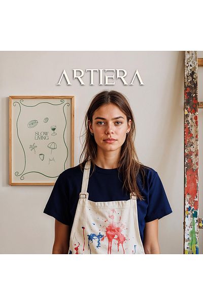 HİGUERA Tipografie Modernă Stil Italian Mediteranean Masa de Bucătărie Cu Cadru Din Lemn, Decorare Bucătărie Cafenea Bar