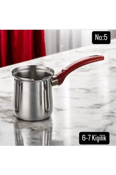Metler 6-7 فنجان قهوة ستانلس ستيل رقم:5 |   مناسبة للموقد والاستخدام الصناعي