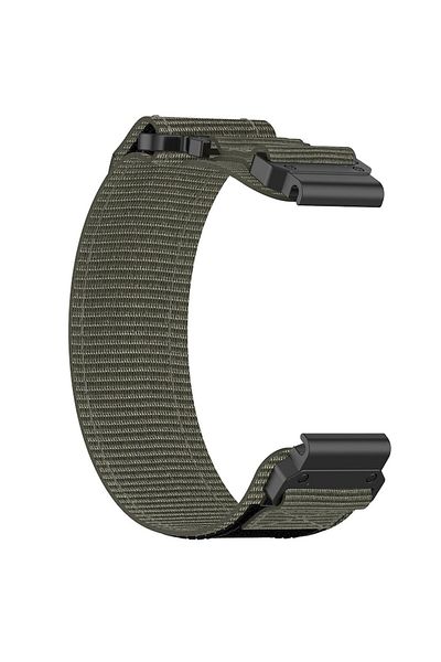 Flo Curea de ceas pentru Garmin Fenix 3/3 HR/5X/5X Plus/6X/6X Pro/7X/7X Pro Solar, E41, textil, gri titan