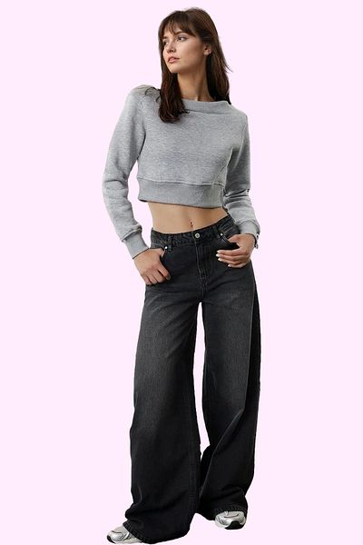 PayBuy Women's High Waist Long Length Palazzo Jean Cotton Casual Style Weekend Summer Indispensable