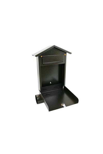 JollyMag Mailbox, with space for newspaper, gold, B6 format, 23x7x37.5 cm, Damech