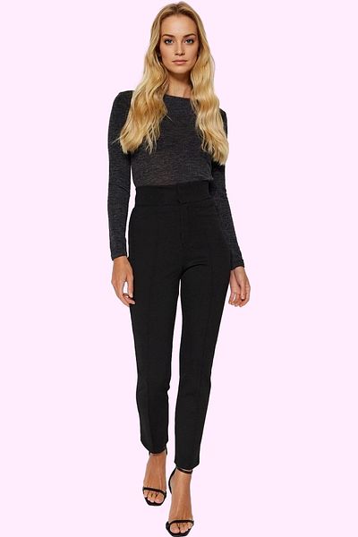 PayBuy Women's High Waist Narrow Leg Knitted Pants Thick Winter Business Pants Summer Indispensable