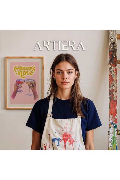 HİGUERA Tipografie Modernă Stil Italian Mediteranean Masa de Bucătărie Cu Cadru Din Lemn, Decorare Bucătărie Cafenea Bar