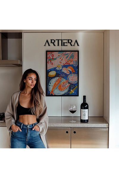 HİGUERA Pești - Masa de bucătărie în stil italian mediteranean cu cadru din lemn, decorare pentru bar cafenea bucătărie