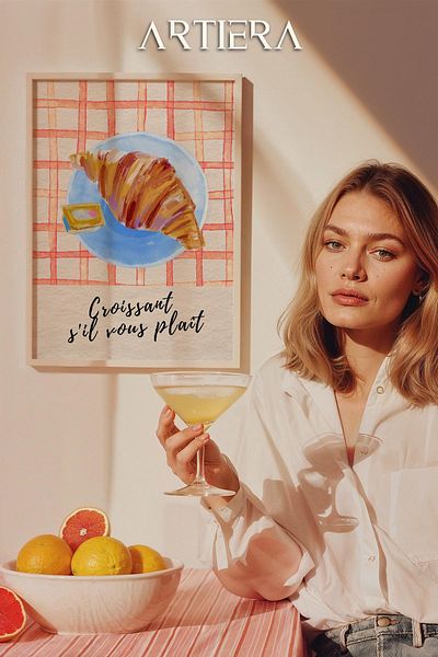 HİGUERA Croissant - Masă de bucătărie în stil italian mediteranean modern cu cadru din lemn, decorare pentru bar cafenea bucătărie