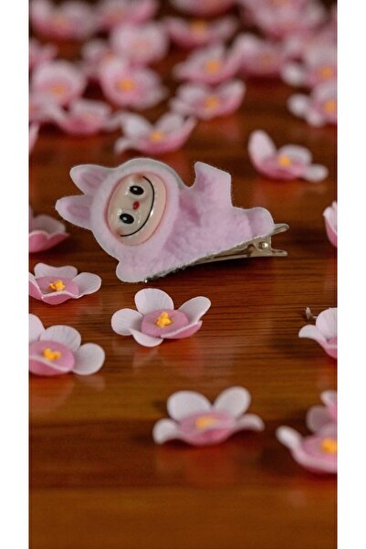 FAMEMUS ACCESSORY Labubu Model Copii Pens Cataramă Culoare Roz 8cm