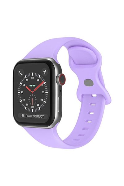 Flo Watch Strap for Apple Watch 1/2/3/4/5/6/7/8/9/10/SE/SE 2, 38/40/41/42mm, E88, Silicone, Berry Purple