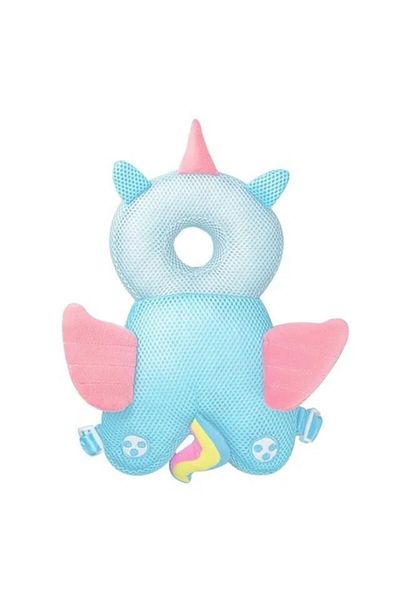Flo Perna tip Rucsac pentru Protectia Capului, Tetiera tip Unicorn, Design tip Plasa, 33x6x19 cm, 180 g,