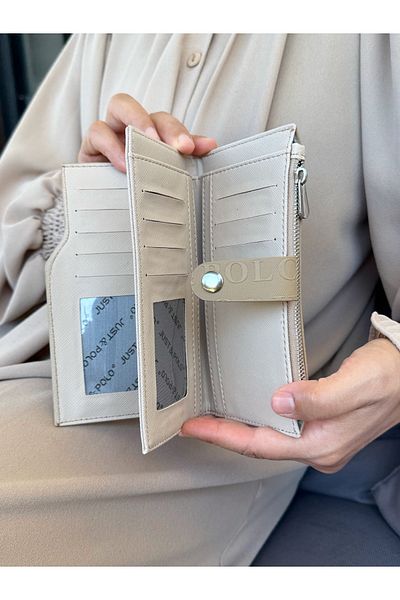 Just Polo JP Just Polo Women's Sand Multi-Eye Wallet with Coin and Card Compartments