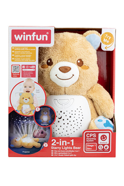 WINFUN Projektor a nočné svetlo s medvedíkom pre bábätká,