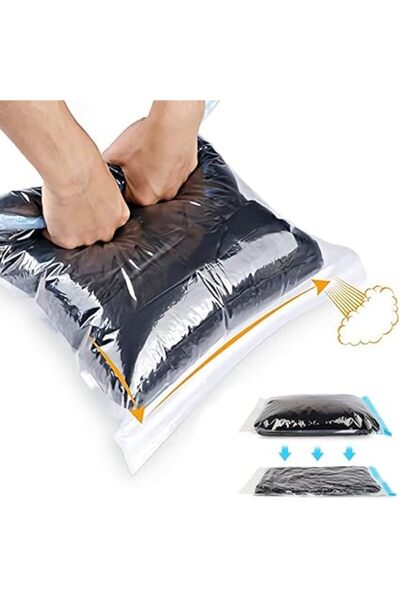 The Bros مجموعة من 10 أكياس ضغط - لا حاجة لمضخة، موفرة للمساحة لمستلزمات السف...